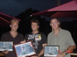 Winners (L2R: 3rd Jesper Vesterstrom, 1st Steve Allen, 2nd Phil McGain)